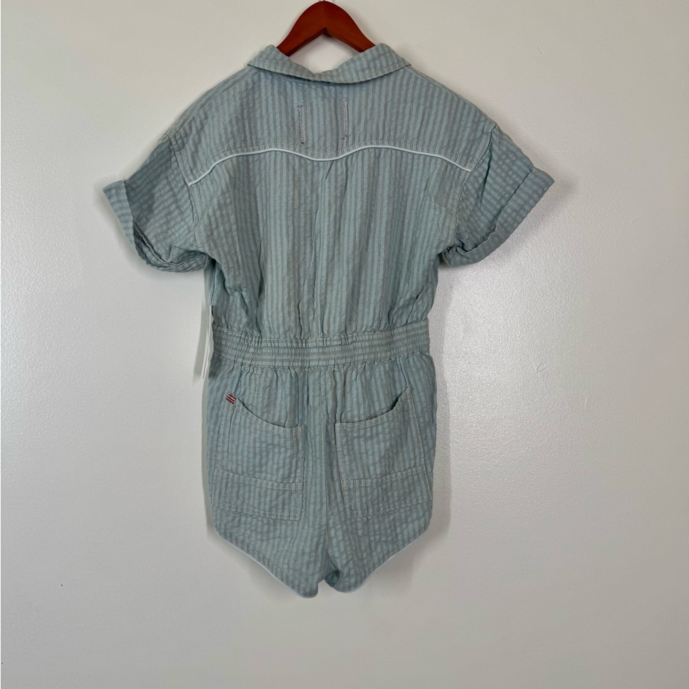 BDG Light Blue Striped Romper with a tie waist *NWT* - Picture 5 of 11